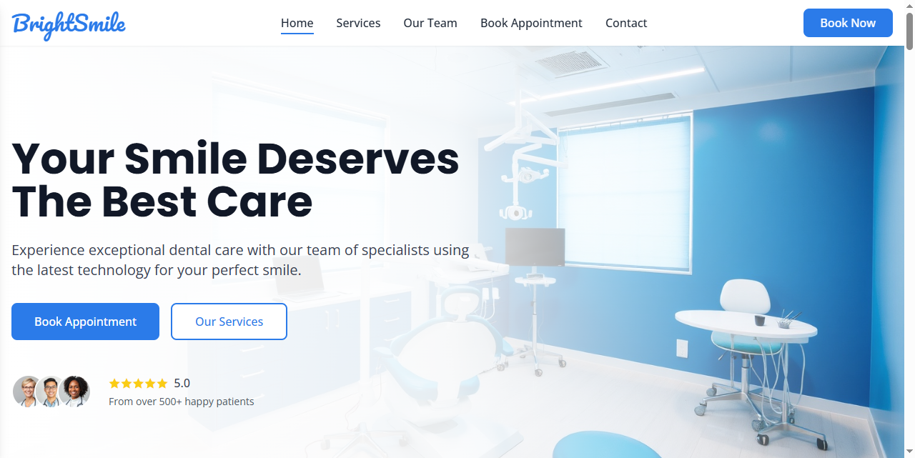 Dental HTML Template 1